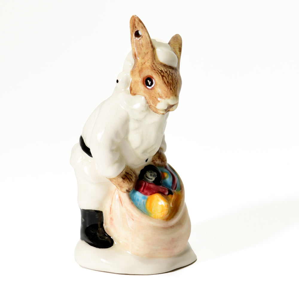 Santa white bunnykin ornament white