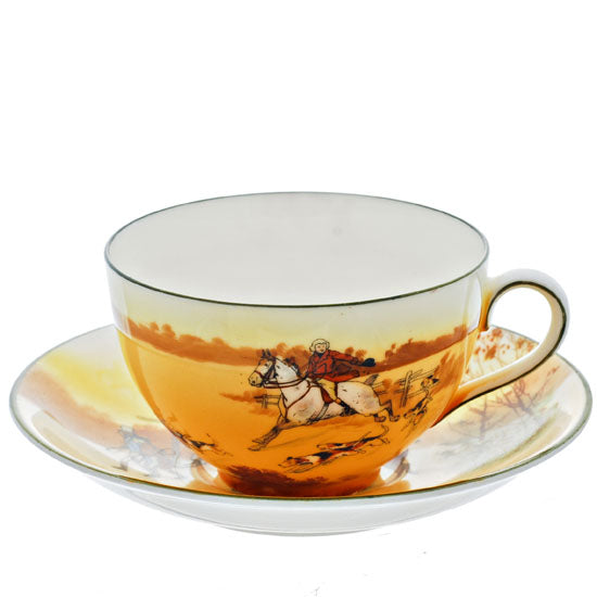 Cup and Saucer Hunting Scene