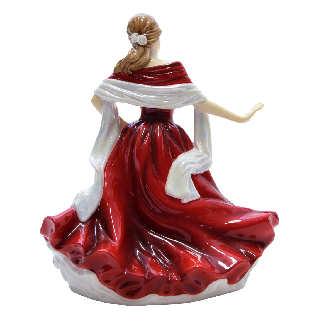 fitted lace wedding dress Royal Doulton Scarlett Figurine