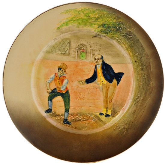 Sam Weller & Mr. Pickwick Dickensware Plate