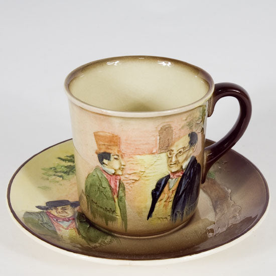 Mr. Pickwick Relief Cup & Saucer Dickensware