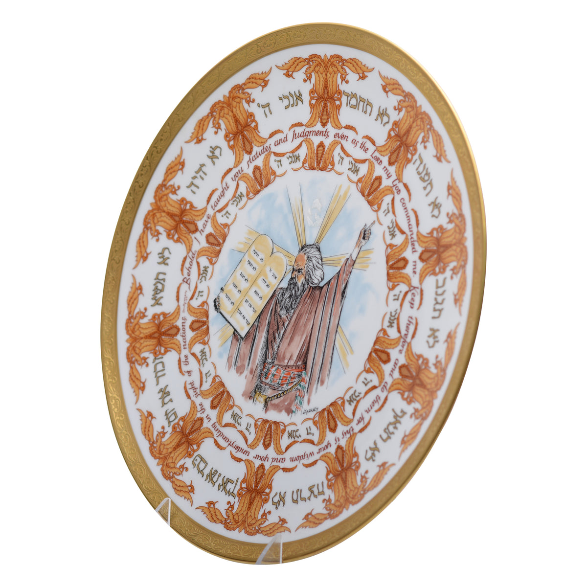 Ten Ten Commandments plate