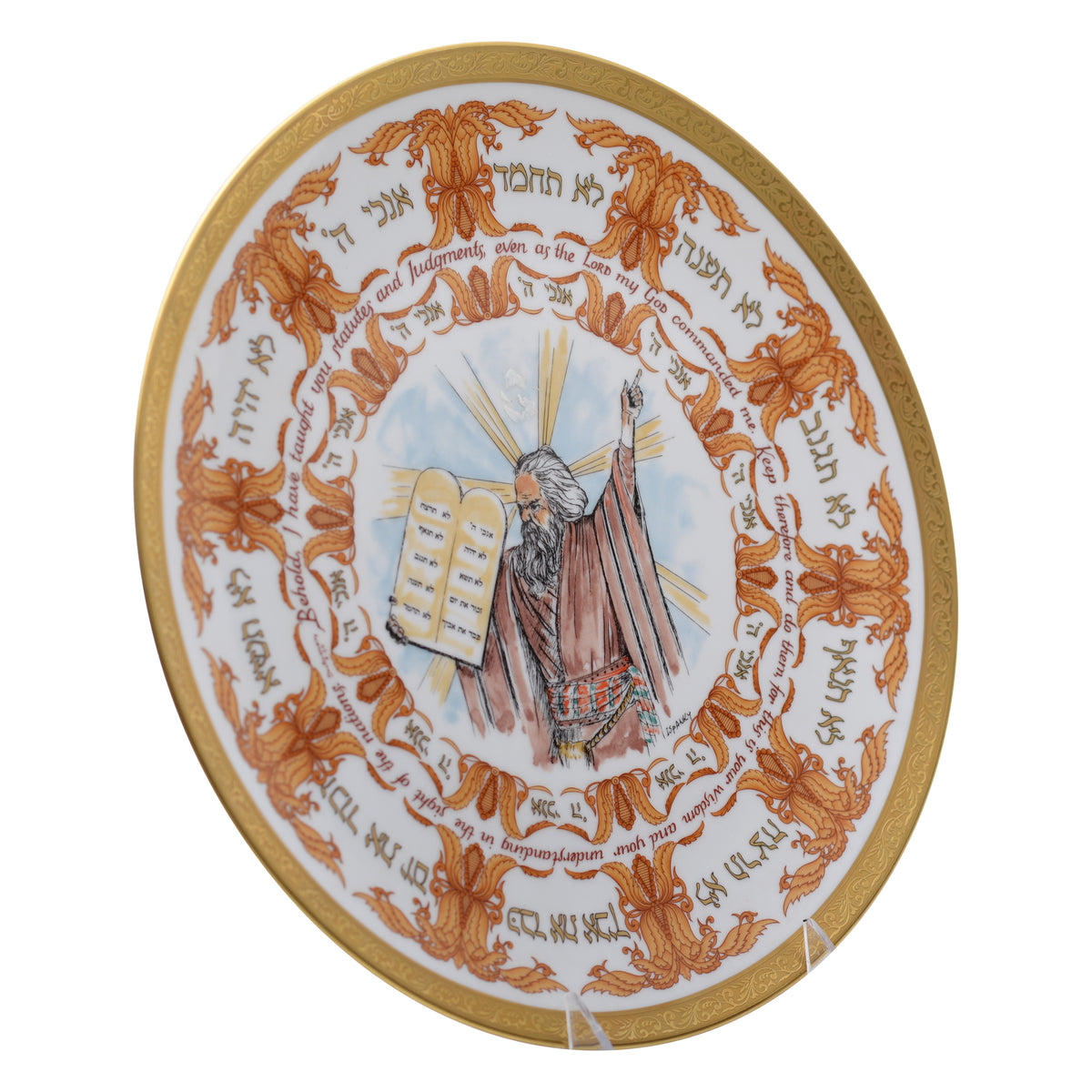 Ten Ten Commandments plate