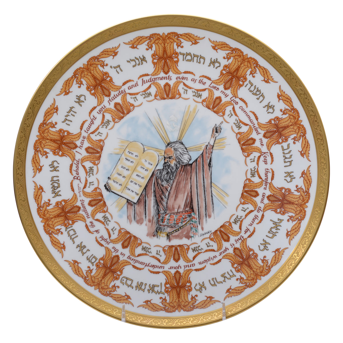 Ten Ten Commandments plate