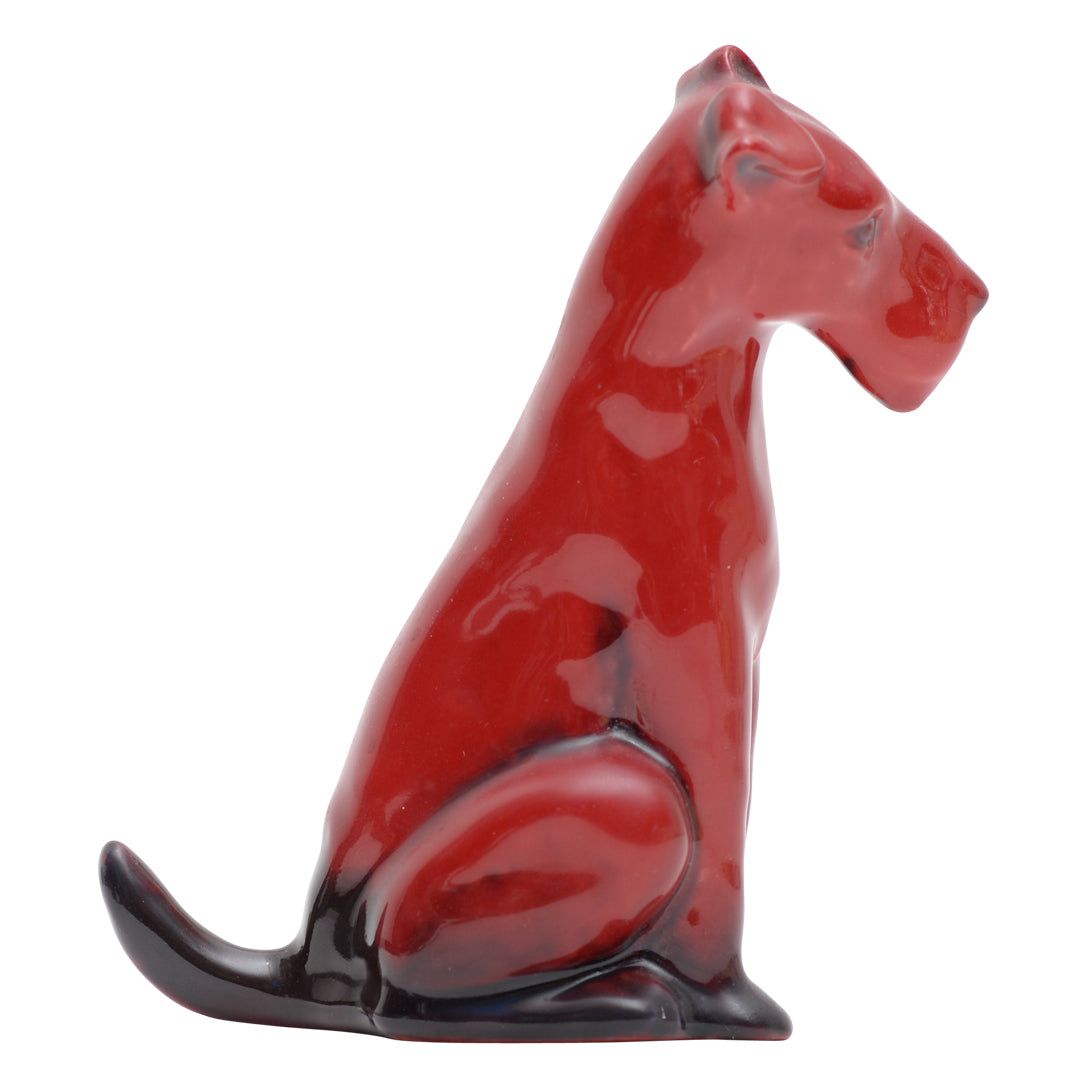 Terrier flambe sculpture