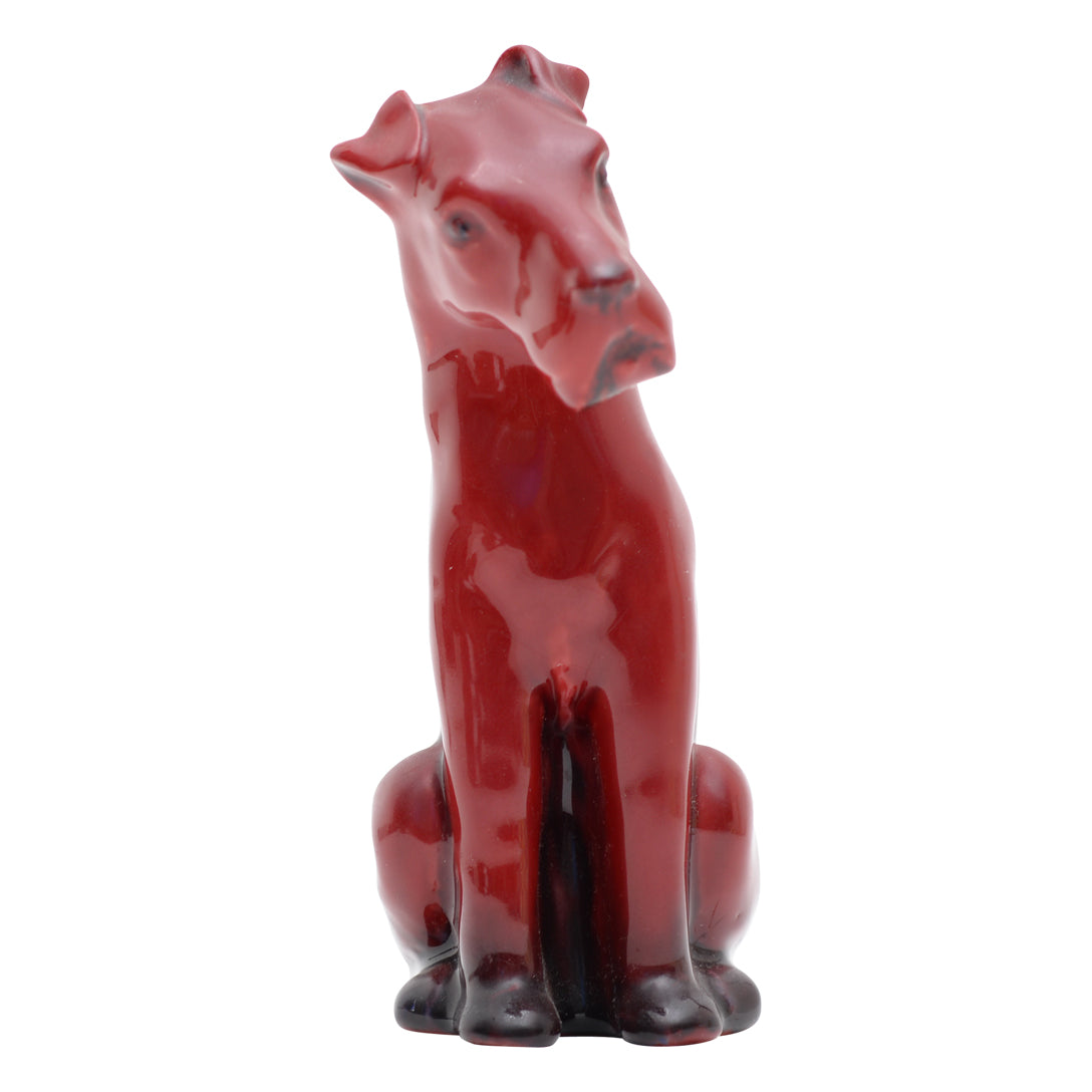 Terrier flambe sculpture