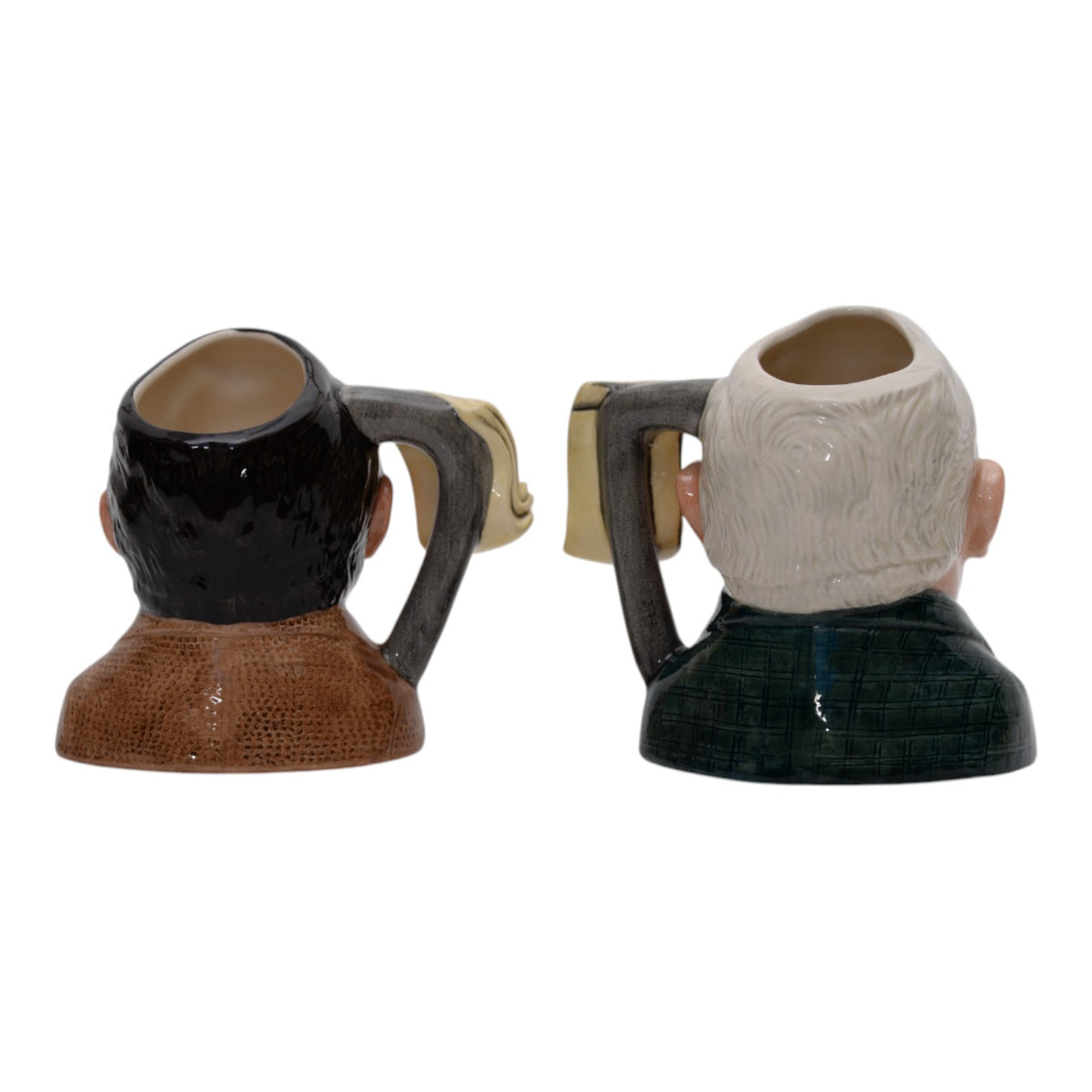 Pair of Ronnie Corbett & Ronnie Barker charachter jugs