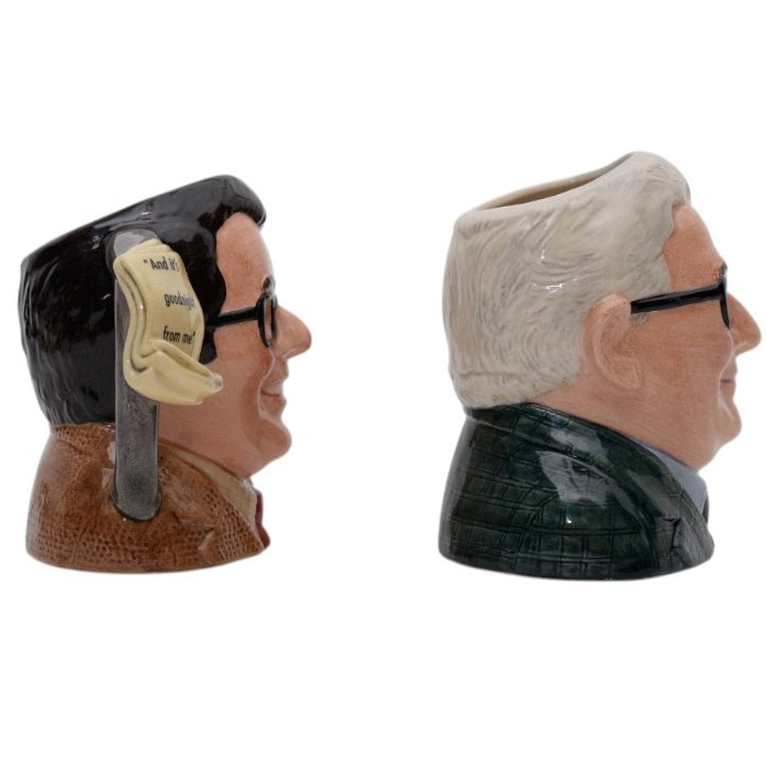 Pair of Ronnie Corbett & Ronnie Barker charachter jugs