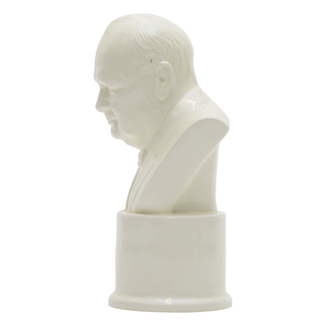 Winston Churchill white bust