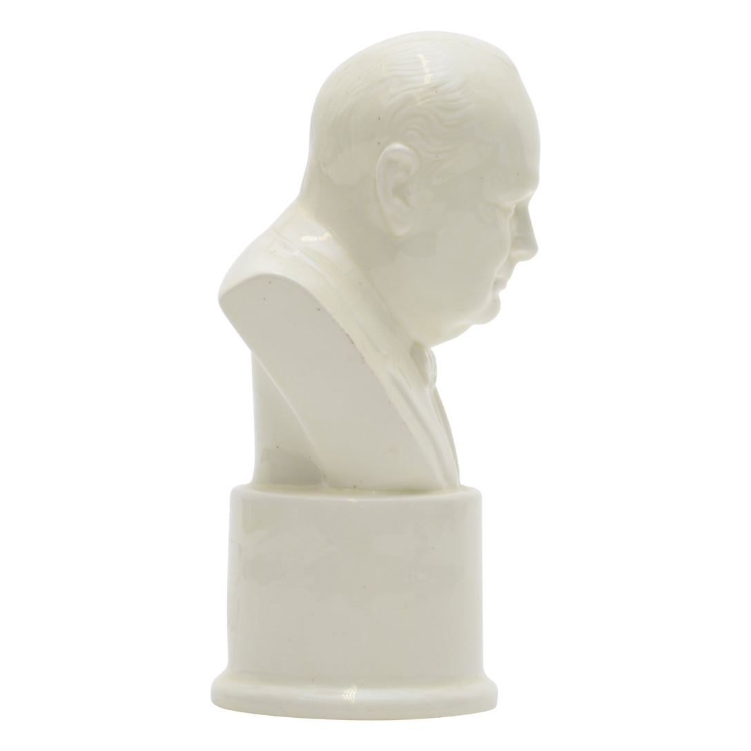 Winston Churchill white bust