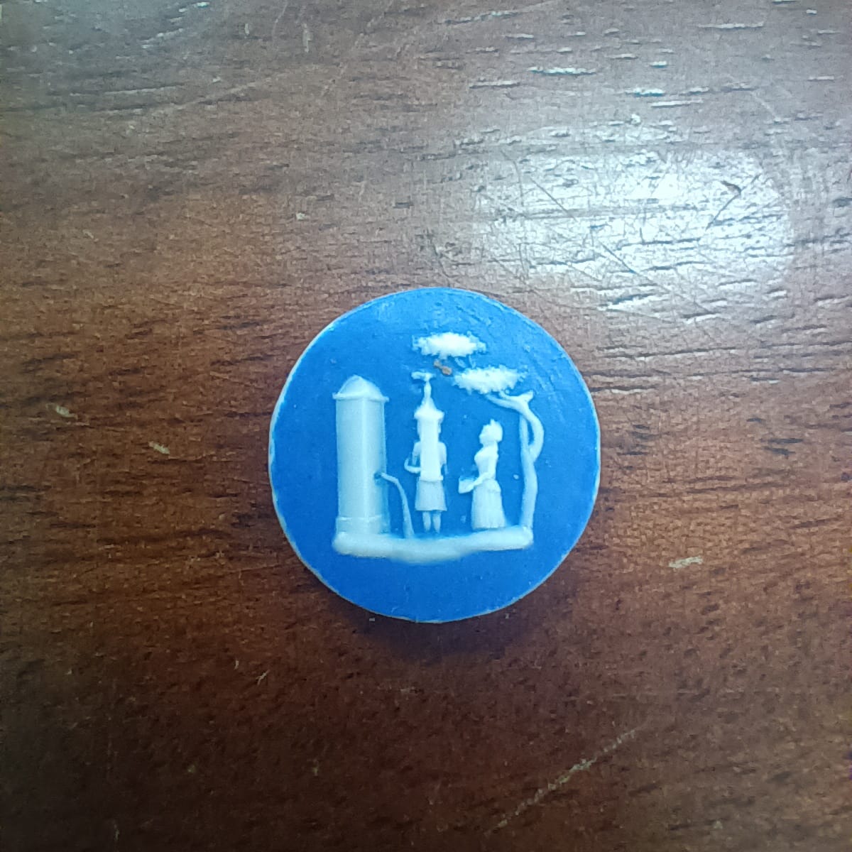 Blue Wedwood medallion