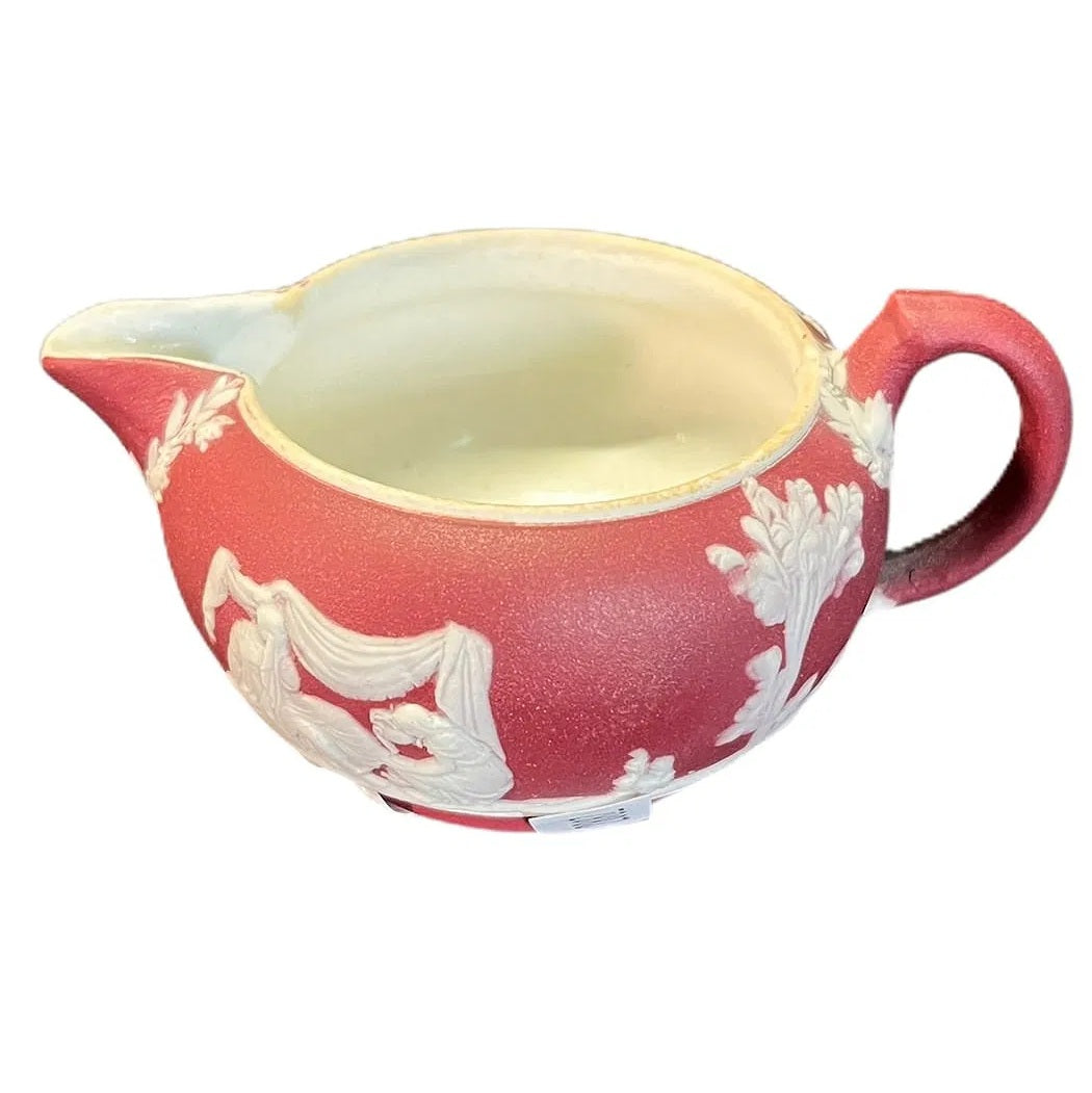 Crimson colored creamer