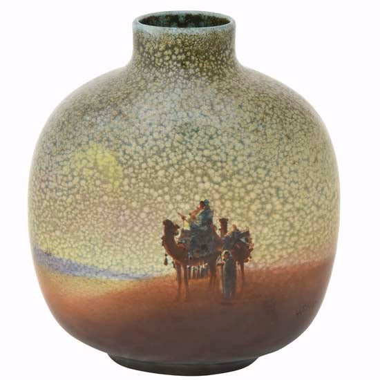 Titanian Bedouin Scene Vase