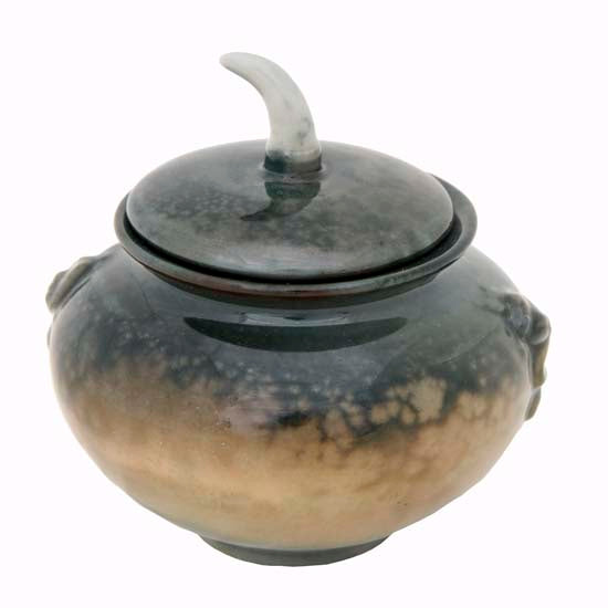 Titanian Serpent Relief Lidded Pot