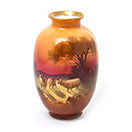 Burslem Vase with Sheep