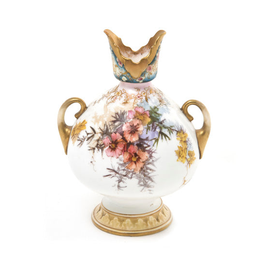 Vase, Burslem Floers Double Handles