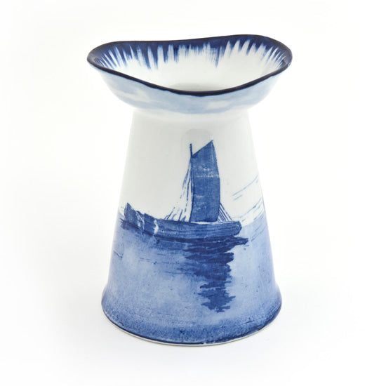 Burslem Sail Boats Blue Ocean Vase