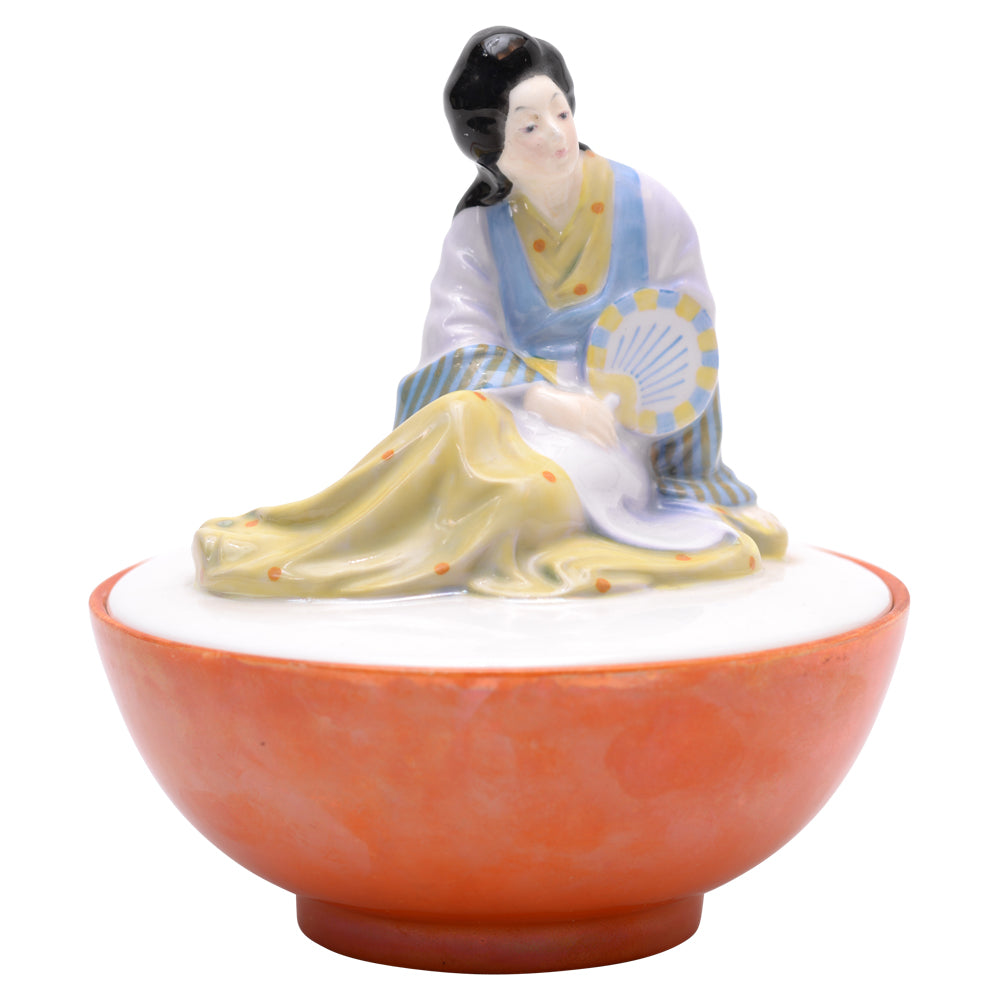 Japanese Lady Powder Pot and Cover