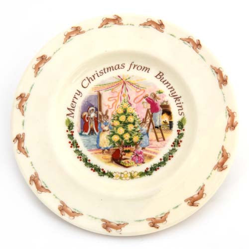 Family Christmas  Bunnykins Plate