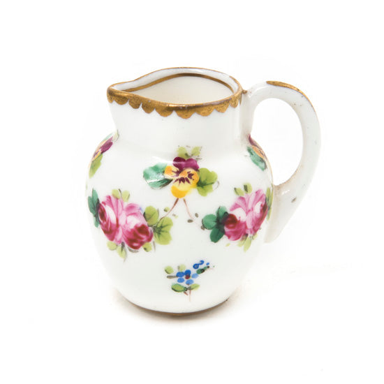 OCR Mini Jug, Burslem, Red Flowers   
