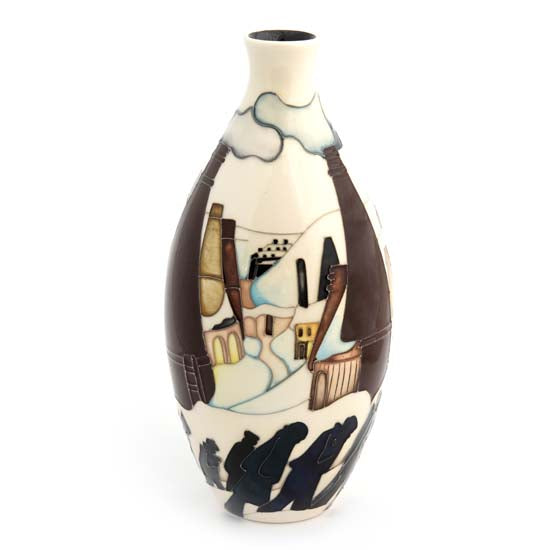 Chimneys in the Snow Vase
