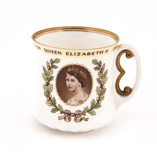 Queen Elizabeth II Coronation Mug Royal Doulton