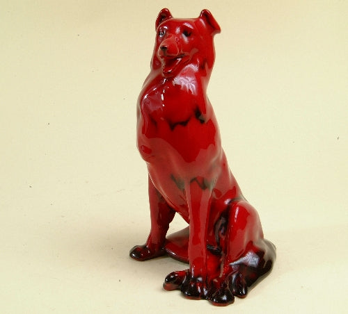 Collie Seated Mouth Flambe