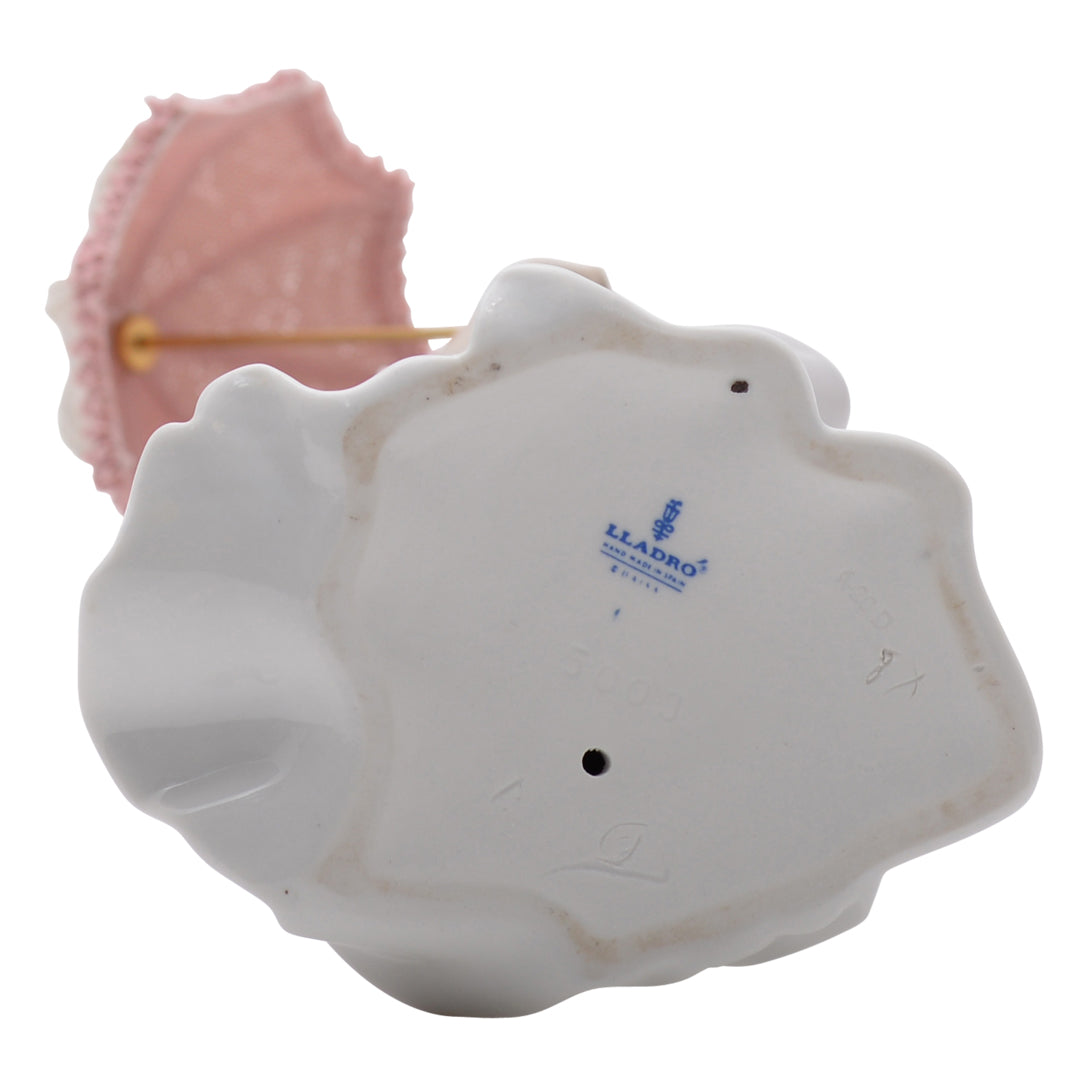 Lladro Figurine Lady With Umbrella