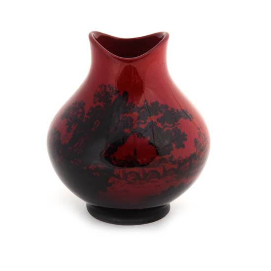 Woodcut Flambe Vase