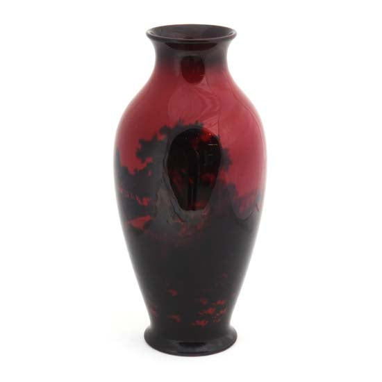 Woodcut Flambe Vase