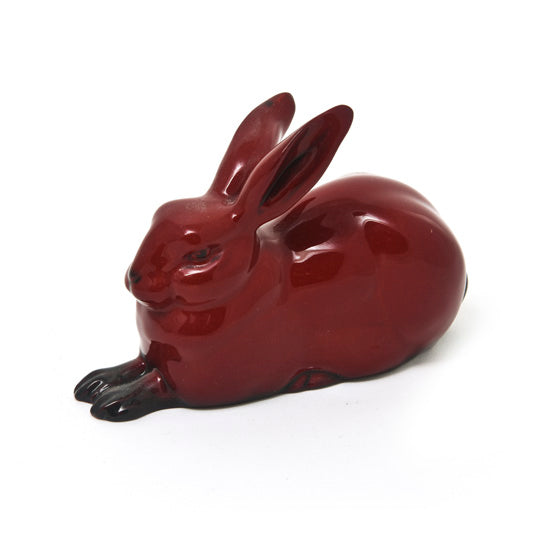 Rabbit, Flambe Red Black  