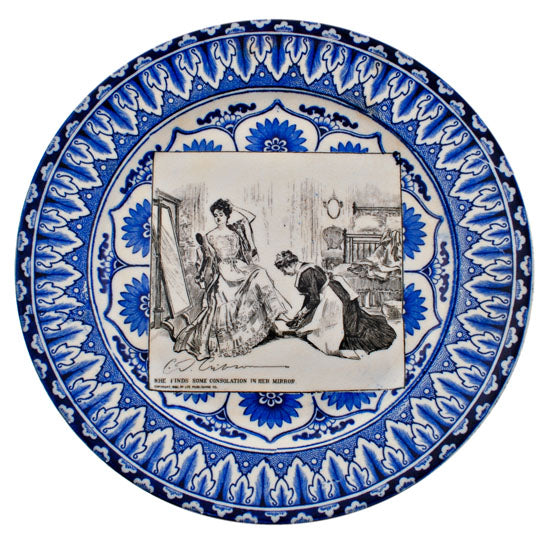 Gibson Girl &quot;A Widow and her Friends&quot; Plate