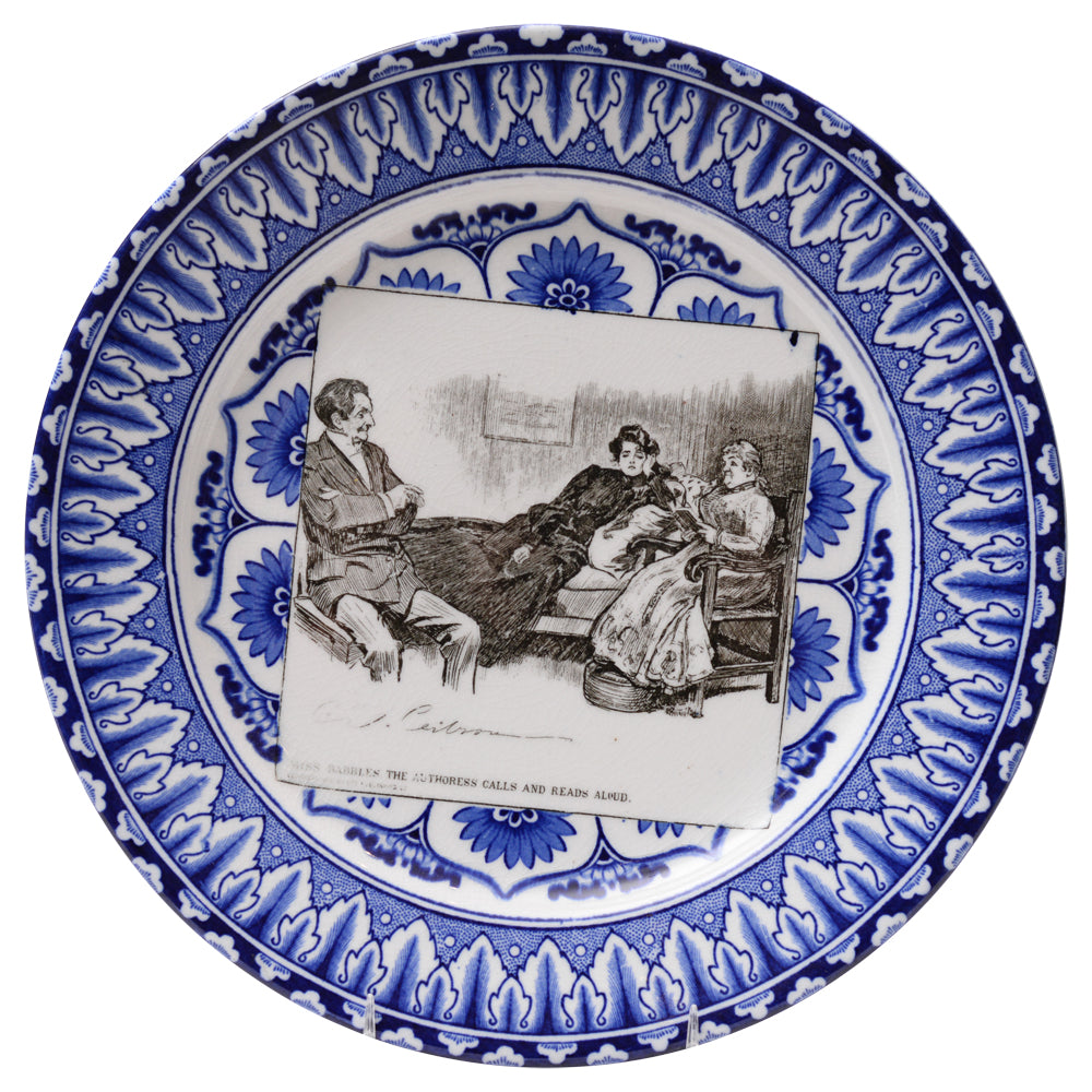 Gibson Girl &quot;A Widow and her Friends&quot; Plate