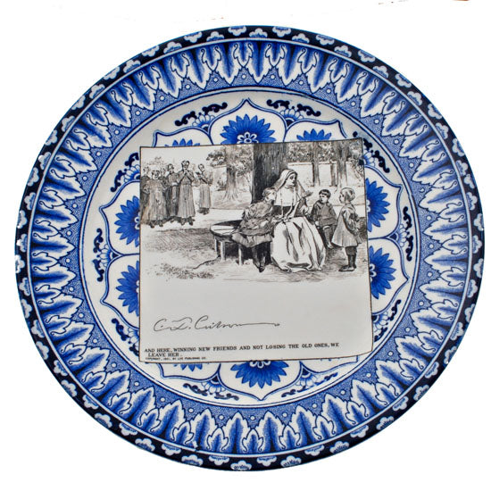 Gibosn Girl &quot;A Widow and her Friends Plate