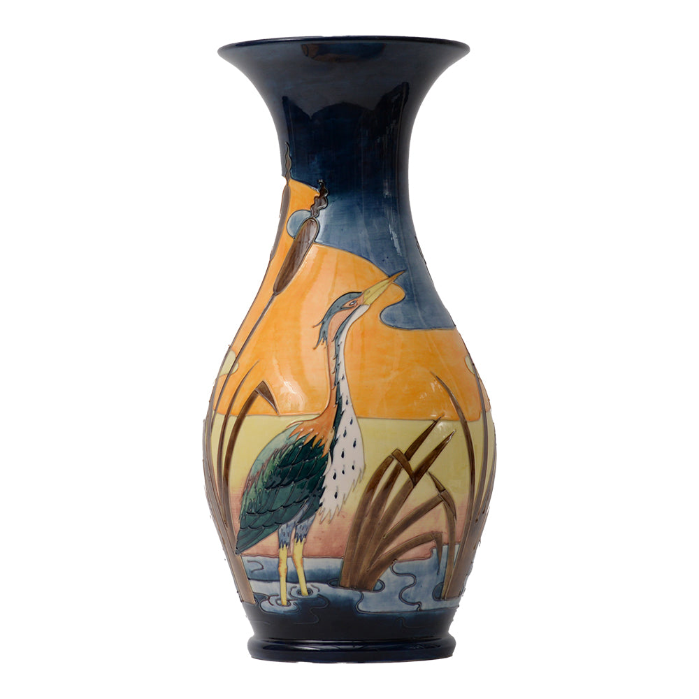 Heron Moorcroft Vase