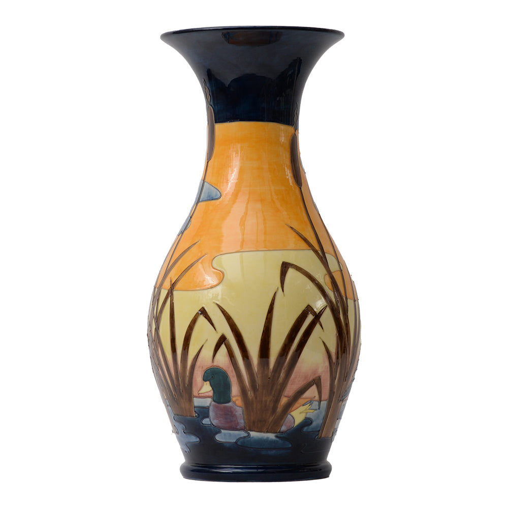 Heron Moorcroft Vase