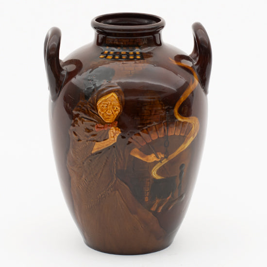 Witches Vase Signed by Noke  RESTORED