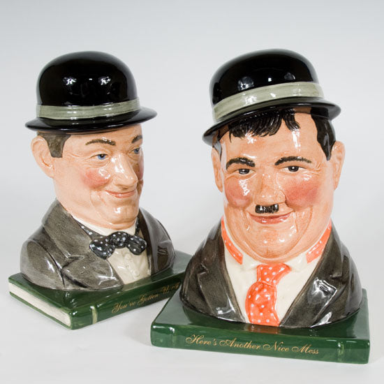 Laurel &amp; Hardy Bookends  D7119 D7120