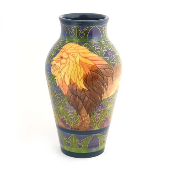 Lion Baluster Vase