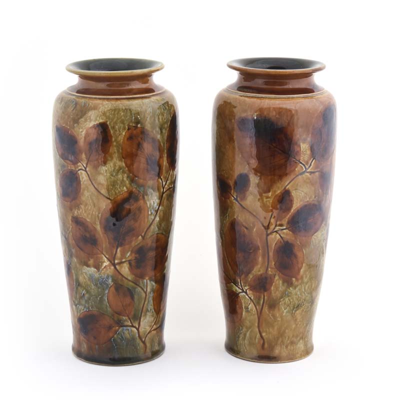 Autumn Leaves Vase Pair