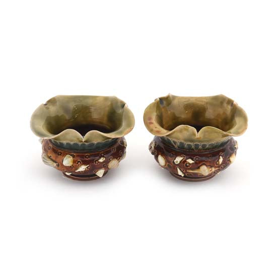 Seashell Jardineres Pair