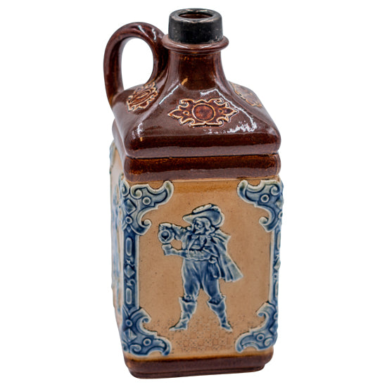 Blue Man Scenes Lambeth Flask