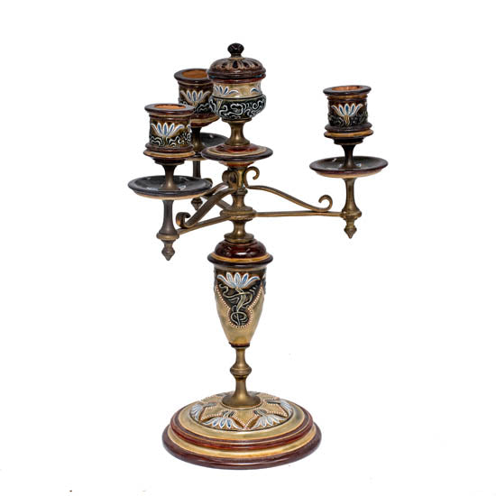 Stoneware Candelabra 