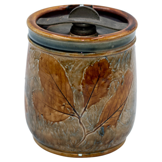 Leaves Scene Tobacco Jar 