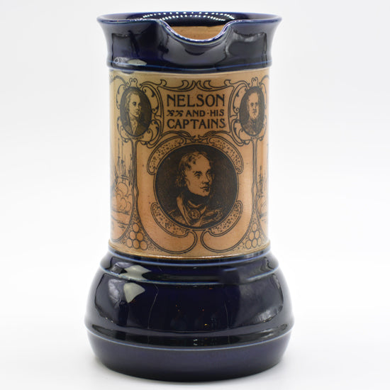 Lord Nelson &amp; Captains Commemorative Stoneware Pitcher