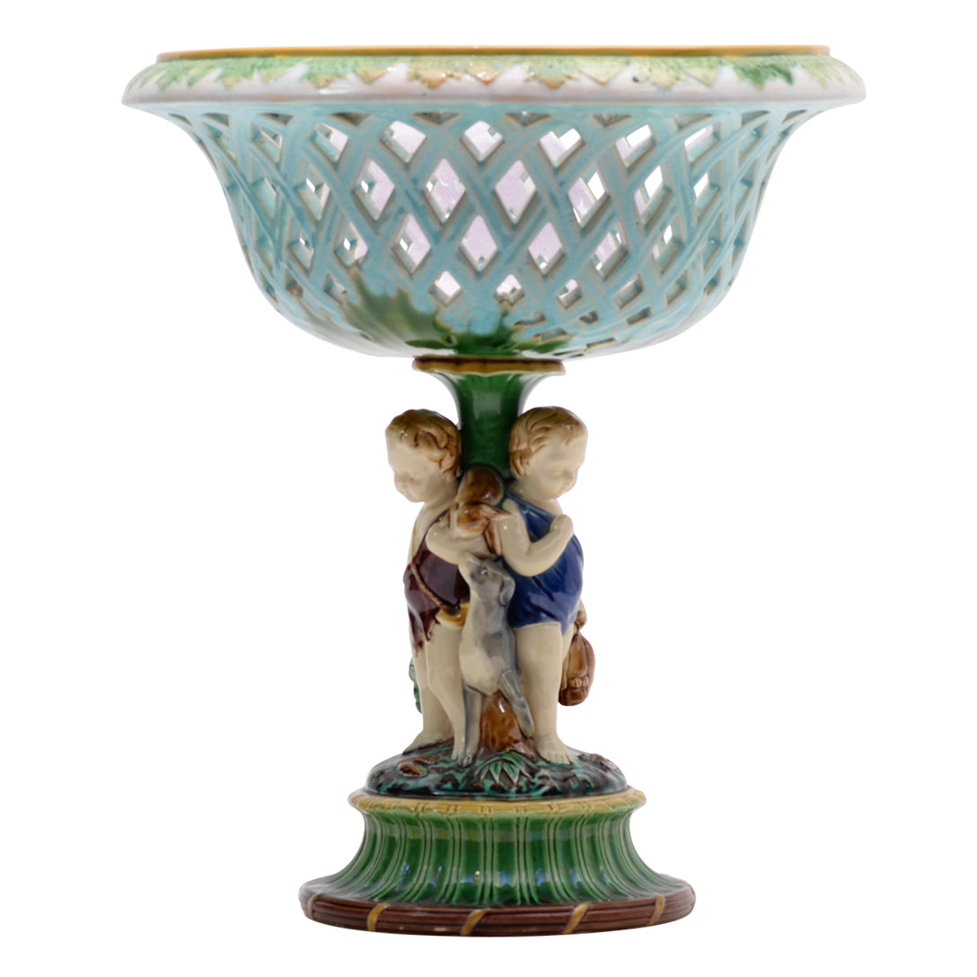 Minton majolica epergne  