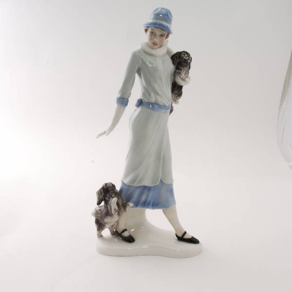 Prototype Lady with Pekinese