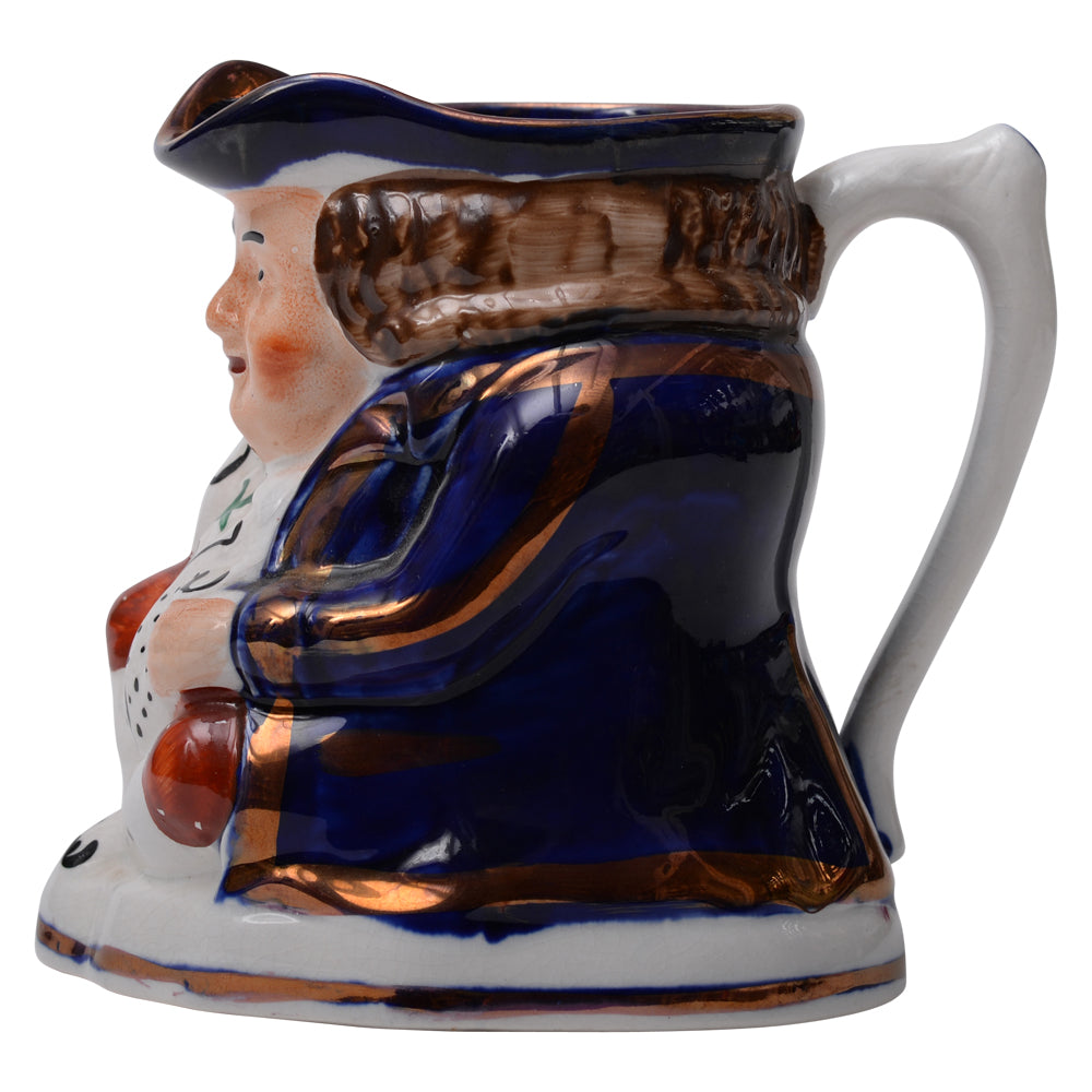 Blue Willow Toby Pitcher