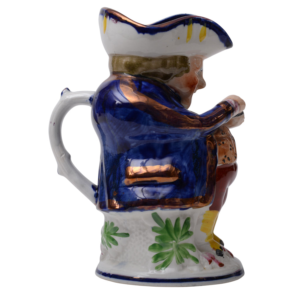 Blue Willow Toby Pitcher