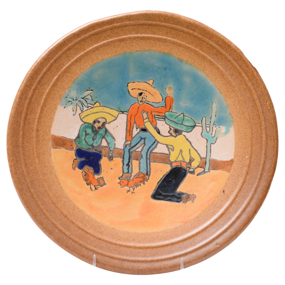 Plate Rooster Fight